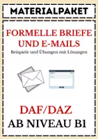 Vorschau - Unterrichtsreihen - Wachsendes Materialpaket: Übungen zu formellen Briefen und E-Mails (ab B1) - Deckblatt