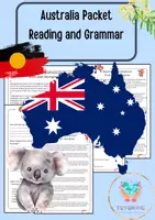 Vorschau - Arbeitsblätter - Materialpaket - Australia - Deckblatt