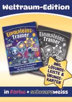 Vorschau - Unterrichtsreihen - Einmaleins-Trainer Weltraum-Edition Bunt & SW - Deckblatt