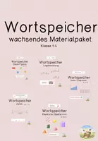 Vorschau - Mal- und Bastelvorlagen - Wortspeicher für Kl. 1-4 (wachsendes Materialpaket) - Deckblatt