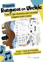 Vista previa - Hojas de trabajo - Pack de Rasgueos en Ukelele | Juegos y Actividades para Principiantes - Portada