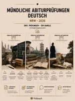 Vorschau - Test - Paket: 3 x mündliche Abiturprüfung Deutsch NRW 2025/2026 - Deckblatt