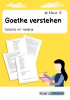 Vorschau - Stundenentwürfe - Goethe verstehen – Gedichte mit Analyse | Materialpaket für Klasse 10–13 - Deckblatt