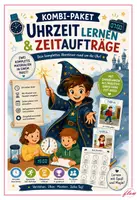 Vorschau - Mal- und Bastelvorlagen - Uhrzeiten & Zeitaufträge – Spielerische Unterrichtseinheit rund um die Uhr und das Zeitgefühl - Deckblatt