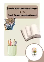 Vorschau - Klassenarbeiten - Deutsch 5+6: Materialpaket für Leistungsüberprüfungen (inkl. Erwartungshorizont) - Deckblatt