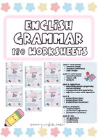 Vista previa - Hojas de trabajo - GRAMMAR WORKSHEETS SUPERPACK 180 WORKSHEETS - Portada