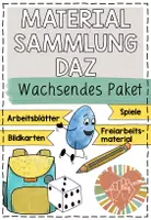 Vorschau - Mal- und Bastelvorlagen - Materialsammlung DaZ (wachsendes Paket!) - Deckblatt