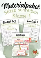 Vorschau - Arbeitsblätter - Materialpaket: Erste Sätze schreiben - Deckblatt