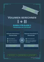 Vorschau - Arbeitsblätter - Volumen berechnen I & II – Bundle mit Arbeitsblättern, Merkblättern und Lösungen für Klasse 5 - Deckblatt