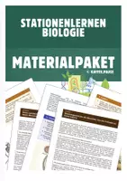Vorschau - Stundenentwürfe - Materialpaket XXL - Stationenlernen Biologie (inkl. Handreichungen und Lösungen) - Deckblatt