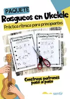 Vista previa - Juegos / Gamificación - Paquete de Rasgueos en Ukelele Niveles 1 y 2 | Actividades de Recortar y Pegar - Portada