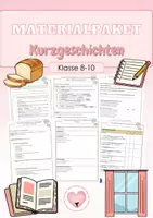 Vorschau - Arbeitsblätter - Kurzgeschichten - Deckblatt