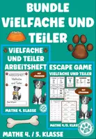 Vorschau - Arbeitsblätter - Vielfache und Teiler Bundle Arbeitsheft Escape Game - Deckblatt