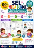 Vorschau - Unterrichtsreihen - SEL Mega Bundle Grundschule – Gefühle, Emotionen & Mental Health Aktivitäten | 150+ Seiten - Deckblatt