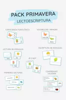 Vista previa - Juegos / Gamificación - Pack lectoescriptura PRIMAVERA (pal, lligada i impremta) - Portada