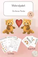 Vorschau - Arbeitsblätter - Materialpaket: Die kleinen Pandas - Deckblatt