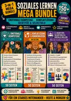 Vorschau - Unterrichtsreihen - Soziales Lernen Mega Bundle – Emotionale Kompetenz, Konfliktlösung & Identität | Sek I/II - Deckblatt