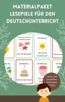 Vorschau - Spiele - Materialpaket: Lesespiele für den Deutschunterricht - Deckblatt