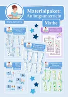 Vorschau - Arbeitsblätter - Wachsendes Materialpaket: Anfangsunterricht & Vorschule Mathe (Mengen & erstes Rechnen) - Deckblatt