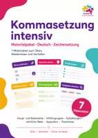 Vorschau - Stundenentwürfe - Kommasetzung Deutsch intensiv üben – Hauptsatz, Nebensatz, Infinitivgruppen, wörtliche Rede & Apposition - Deckblatt