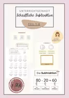 Vorschau - Stundenentwürfe - Unterrichtseinheit Schriftliche Subtraktion - Deckblatt