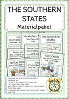 Vorschau - Arbeitsblätter - THE SOUTHERN STATES - Materialpaket - Deckblatt