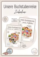 Vorschau - Arbeitsblätter - Unsere Buchstabenreise - Zubehör Materialpaket - Deckblatt