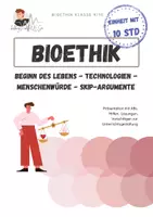Vorschau - Arbeitsblätter - Paket Bioethik | Beginn des Lebens | Technologien | Menschenwürde | SKIP-Argumente - Deckblatt