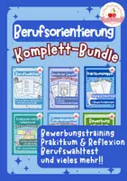 Vorschau - Stundenentwürfe - Berufsorientierung & Praktikum - Komplett-Bundle - Arbeitslehre - Deckblatt