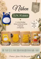 Vorschau - Stundenentwürfe - XXL-Paket - Nähen Eule - Werken und Gestalten - 3./4. Klasse - Deckblatt
