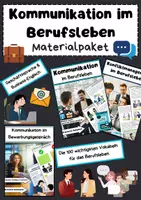 Vorschau - Arbeitsblätter - Kommunikation im Berufsleben: Bewerbungsgespräch, Geschäftssprache & Konfliktmanagement - Deckblatt