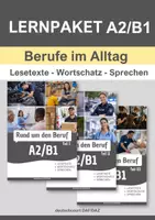 Vorschau - Arbeitsblätter - Lernpaket DaF/DaZ A2/B1 – Berufe im Alltag | Lesetexte, Wortschatz & Sprechen - Deckblatt