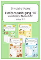 Vorschau - Arbeitsblätter - Materialpaket Rechenspaziergänge 1x1 (Jahreszeiten) - Deckblatt