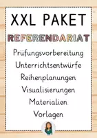 Vorschau - Stundenentwürfe - XXL Ref-Paket: Unterrichtsentwürfe & Materialien - Deckblatt