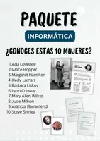 Vista previa - Unidades / Secuencias / Situaciones de Aprendizaje - Pack: 10 mujeres que marcaron en la informática | Recurso + juego de cartas - Portada