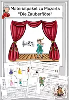 Vorschau - Arbeitsblätter - Materialpaket zur Zauberflöte (Unterrichtsreihe) - Deckblatt