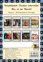 Vorschau - Stundenentwürfe - Komplettpaket: Drucklos unterrichten - Was ist der Mensch - Deckblatt