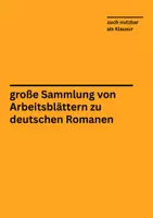 Vorschau - Arbeitsblätter - 100 Literaturtests zu Romanen der Sekundarstufe 1&2 (deutsche Bücher) - Deckblatt