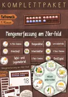 Vorschau - Stundenentwürfe - Mengenerfassung am 20er-Feld - Mathematik 1. Klasse - differenziert - Deckblatt