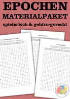 Vorschau - Spiele - Wachsendes Materialpaket Literaturepochen - spielerisch & gehirngerecht - Deckblatt