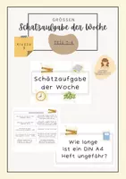Vorschau - Poster - Schätzen | Schätzaufgabe der Woche | Paket | Klasse 3 - Deckblatt