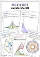 Vorschau - Arbeitsblätter - Math-Art / Linienkunst (Materialpaket) - Deckblatt