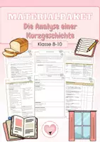 Vorschau - Arbeitsblätter - Kurzgeschichten - Deckblatt