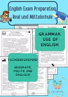 Vorschau - Arbeitsblätter - Englisch Prüfungsvorbereitung Materialpaket - Deckblatt