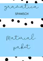 Vorschau - Arbeitsblätter - Materialpaket: Spanische Grammatik - Deckblatt