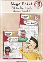 Vorschau - Arbeitsblätter - Fit in Deutsch Klasse 1-2 | Wiederholungsheft MEGA-Paket - Deckblatt