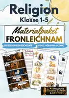 Vorschau - Arbeitsblätter - Fronleichnam | Materialpaket | Hörspur, Comic & Video | Von der Entstehungsgeschichte bis heute | Förderschule, Grundschule & Sekundarstufe I | Klasse 1-5 - Deckblatt