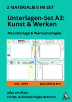 Vorschau - Mal- und Bastelvorlagen - MATERIALPAKET: Unterlagen-Set A3 Kunst & Werken - Deckblatt