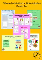 Vorschau - Arbeitsblätter - Wahrscheinlichkeit 3/4 Materialpaket - Deckblatt