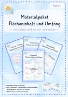 Vorschau - Arbeitsblätter - Wachsendes Materialpaket - Unterrichtsreihe - Flächeninhalt und Umfang - Deckblatt